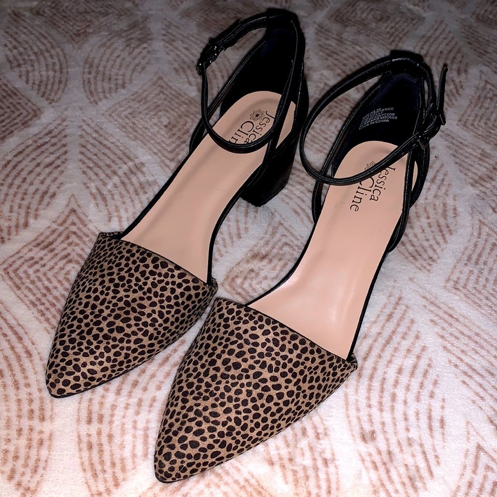 ✨Jessica Cline Leopard Print Heels ✨